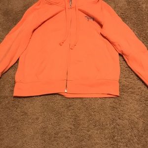 Pink zip up hoodie